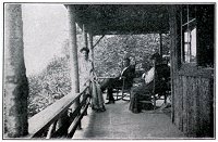 A summer afternoon, on a typical Catskill cottage veranda