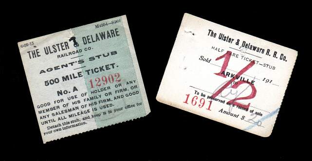 Ulster & Delaware Railroad tickets